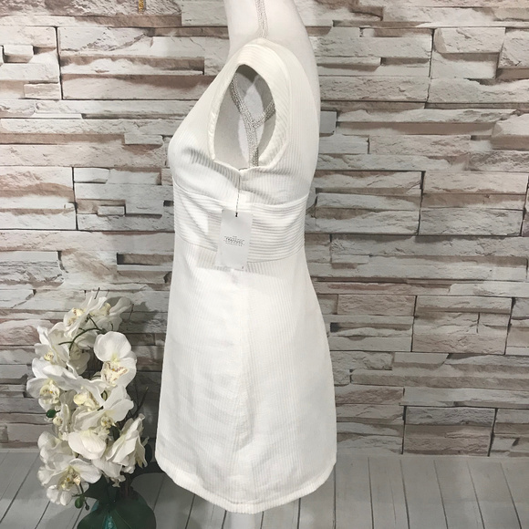 Zara White Dress Sz M (F08) - Picture 3 of 7